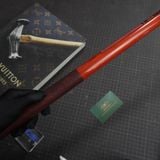  Bọc cơ da rắn Karung màu đỏ đô cho chuôi Custom 