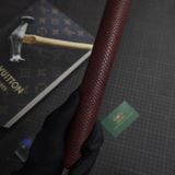  Bọc cơ da rắn Karung màu đỏ đô cho chuôi Custom 