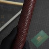  Bọc cơ da rắn Karung màu đỏ đô cho chuôi Custom 
