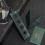  Giữ bịt ren da rắn karung ý màu xanh lá 