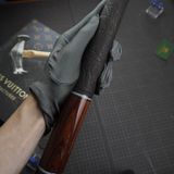  Bọc cơ bida da voi màu nâu cho chuôi How Cue 