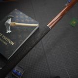  Bọc cơ bida da voi màu nâu cho chuôi How Cue 