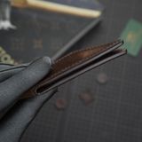  Kẹp lơ bi da hình đôi cánh da bò màu nâu sôcôla 