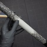  Bọc cơ da kì đà trắng đen cho chuôi Mit Cues 