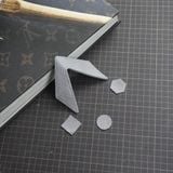  Kẹp lơ bi da hình đôi cánh da rắn Karung màu xám 
