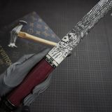  Bọc cơ da kì đà trắng đen cho chuôi Mezz Cues EC09 