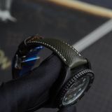  Dây da Epsom màu xanh rêu cho đồng hồ Seiko 