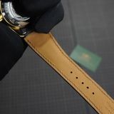  Dây cá sấu Alligator màu nâu cho đồng hồ Titoni 