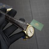  Dây cá sấu Alligator màu nâu cho đồng hồ Titoni 