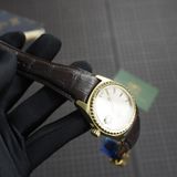  Dây cá sấu Alligator màu nâu cho đồng hồ Titoni 