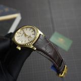  Dây cá sấu Alligator màu nâu cho đồng hồ Titoni 