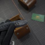  Dây da cá đuối màu đen cho đồng hồ Custom 