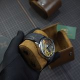  Dây da cá đuối màu đen cho đồng hồ Custom 