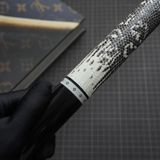  Bọc cơ da kì đà trắng đen cho chuôi MIT CUES 