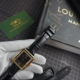  Dây cá sấu Alligator màu đen cho đồng hồ GUESS 