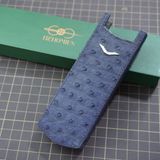  Bao da rút Signature S (xanh navy) 