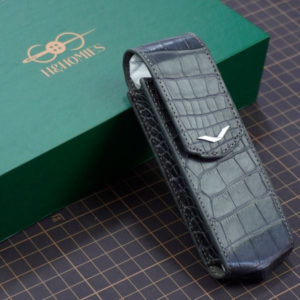  Bao da gập Vertu Signature (xám) 