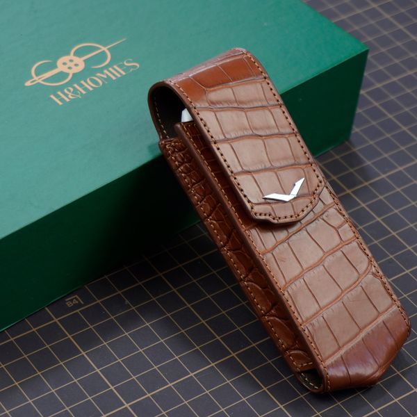  Bao da gập Vertu Signature (nâu Gold) 