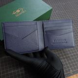  Ví ngang da Epsom (xanh navy) 