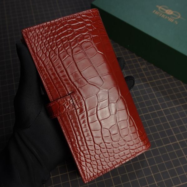  Mẫu ví dài cá sấu Alligator (đỏ) 