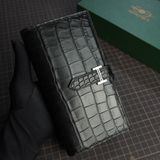  Mẫu ví dài cá sấu Alligator (đen) 