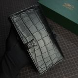  Mẫu ví dài cá sấu Alligator (đen) 
