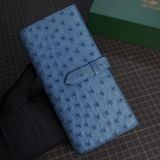  Mẫu ví dài da đà điểu (xanh da trời) 