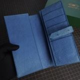  Mẫu ví dài da đà điểu (xanh da trời) 