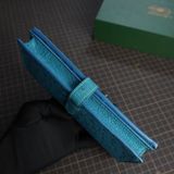  Mẫu ví dài da đà điểu (xanh navy) 