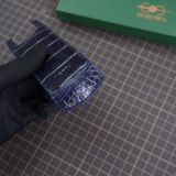  Bao da rút Signature S (cá sấu Alligator xanh navy) 