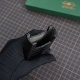  Bao da rút Signature S (cá sấu Alligator đen bóng) 