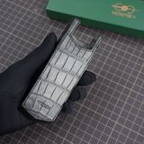  Bao da rút Signature S (cá sấu Alligator đen) 