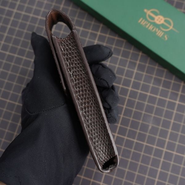 Bao da gập Vertu Signature (da kì đà nâu) 
