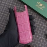  Bao da rút Signature S (hồng) 