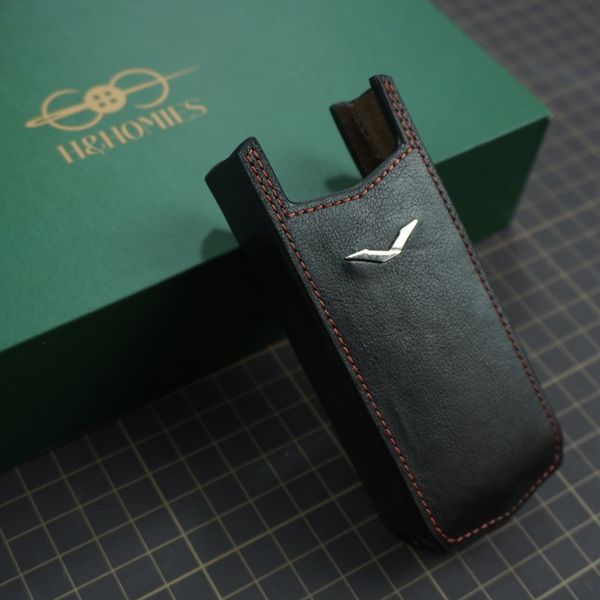  Bao da Vertu Ascent (đen, chỉ đỏ) 