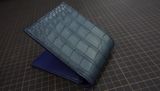  Ví da cá sấu Alligator (xanh navy) 