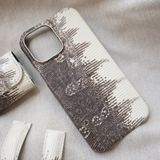 Natural L.i.z.a.r.d leather ( da thằn lằn trắng đen, màu nhuộm tự nhiên) 
