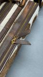  Bao cơ bida Full-haired Cowhide Cue Case - Soft - 4x6 - Brown/White 