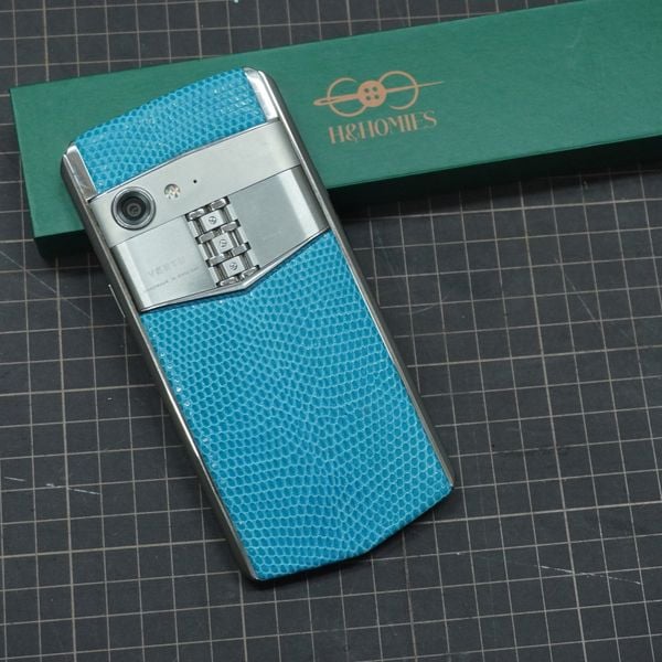  Thay da kỳ đà Thái xanh ngọc cho Vertu Aster P 