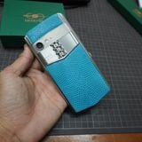  Thay da kỳ đà Thái xanh ngọc cho Vertu Aster P 