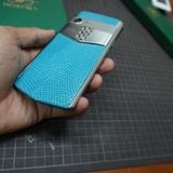  Thay da kỳ đà Thái xanh ngọc cho Vertu Aster P 
