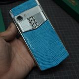  Thay da kỳ đà Thái xanh ngọc cho Vertu Aster P 