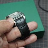  Dây cá sấu Alligator đen cho đồng hồ Cartier 