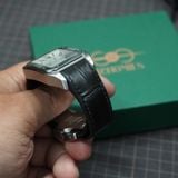 Dây cá sấu Alligator đen cho đồng hồ Cartier 