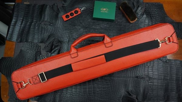  Bao cơ bida da bò Cowhide Cue Case Full Color - Soft - 2x3 