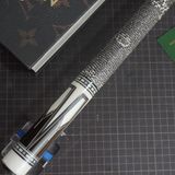  Bọc cơ da kì đà trắng đen vân sống lưng cho chuôi cơ Custom 