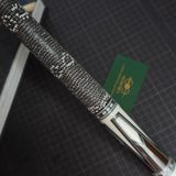  Bọc cơ da kì đà trắng đen vân sống lưng cho chuôi cơ Custom 