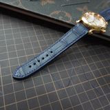  Dây cá sấu Alligator màu xanh navy cho đồng hồ Chopard 