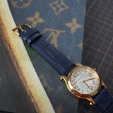  Dây cá sấu Alligator màu xanh navy cho đồng hồ Chopard 