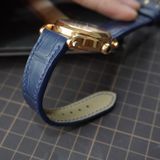  Dây cá sấu Alligator màu xanh navy cho đồng hồ Chopard 